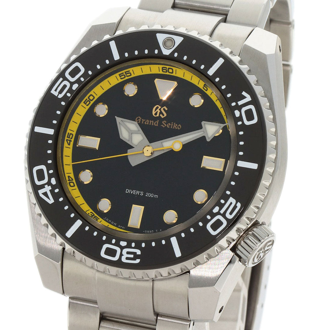 SEIKO Watches Quartz SBGX339 9F61-0AM0 Stainless Steel , Stainless Steel Silver Grand Seiko Sports Collection Limited to 800 pieces black dial mens Used Authentic