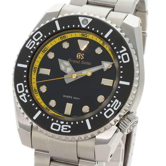 SEIKO Watches Quartz SBGX339 9F61-0AM0 Stainless Steel , Stainless Steel Silver Grand Seiko Sports Collection Limited to 800 pieces black dial mens Used Authentic