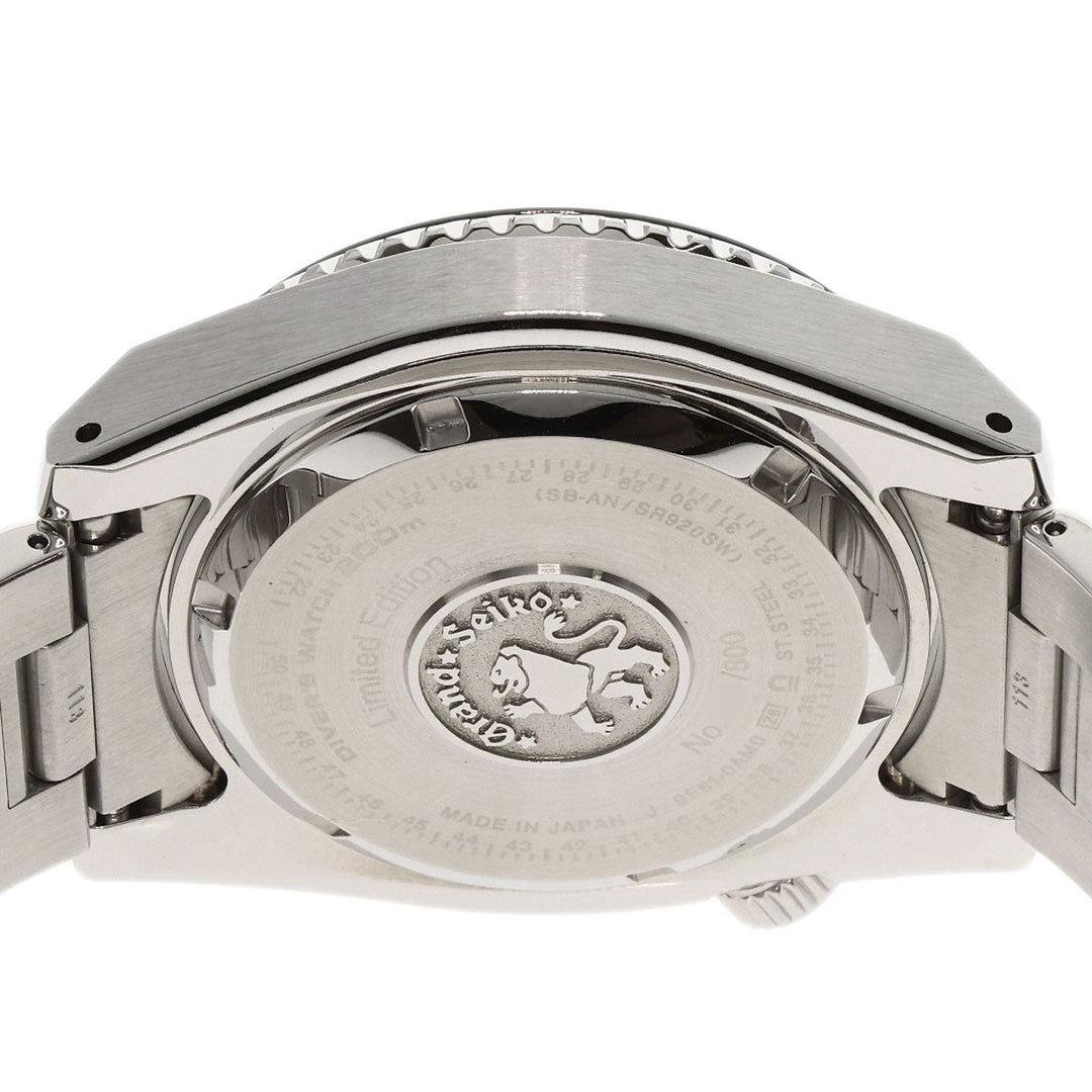 SEIKO Watches Quartz SBGX339 9F61-0AM0 Stainless Steel , Stainless Steel Silver Grand Seiko Sports Collection Limited to 800 pieces black dial mens Used Authentic