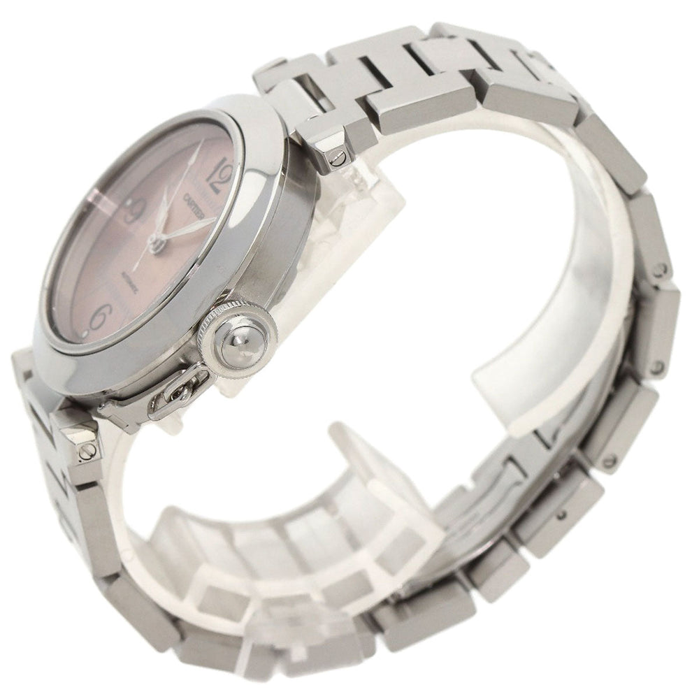 CARTIER Watches Mechanical Automatic W31075M7 Stainless Steel , Stainless Steel Silver Pasha C pink dial Boys Used Authentic