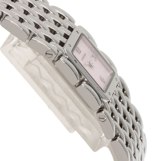 CARTIER Watches Quartz W61003T9 Stainless Steel , Stainless Steel Silver PANTHERE Ryuban Pink shell dial Women Used Authentic