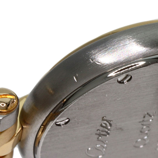 CARTIER Watches Quartz W25030B6 Stainless Steel , SSxK18YG gold PANTHERE Vendome SM 2 Row Ivory dial Women Used Authentic