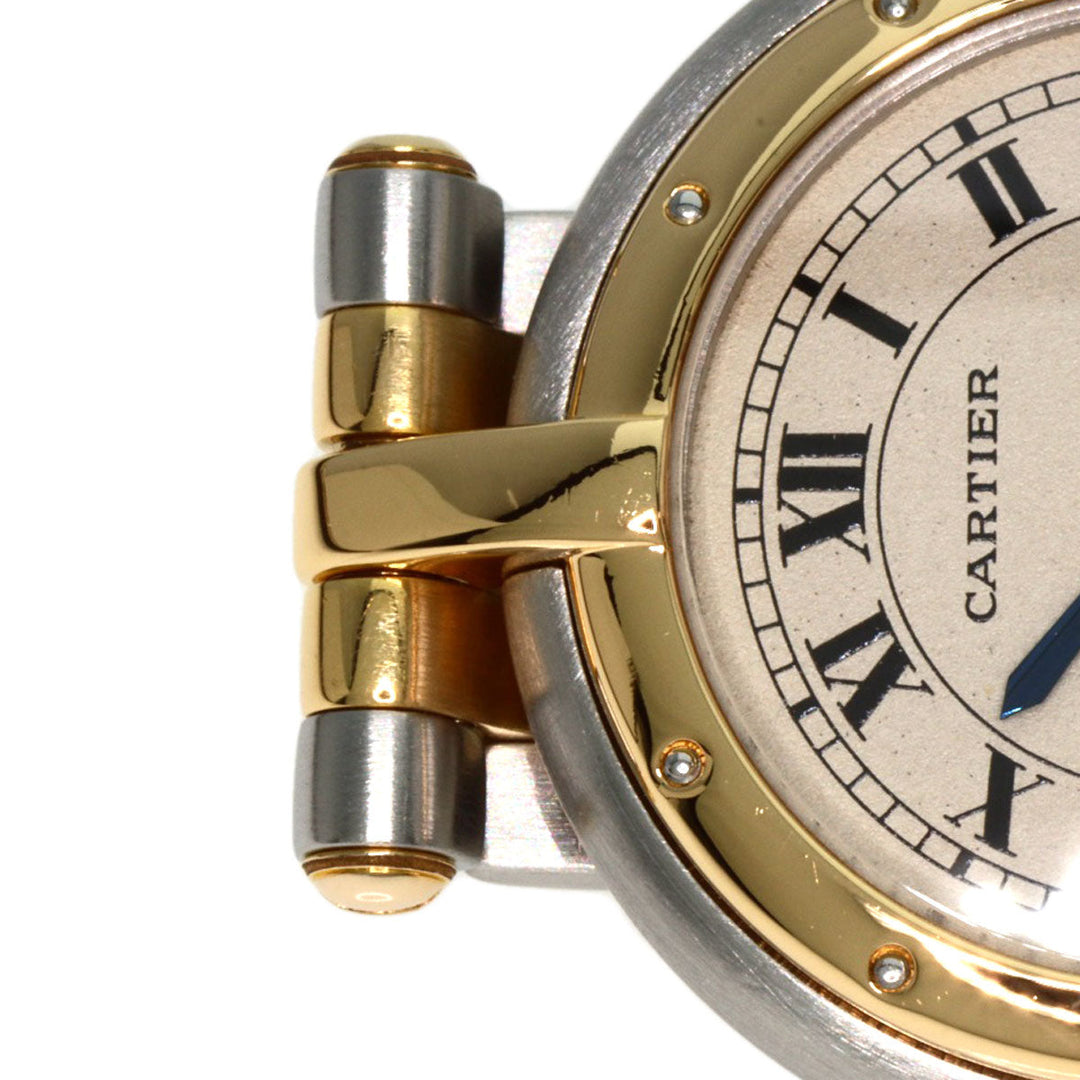 CARTIER Watches Quartz W25030B6 Stainless Steel , SSxK18YG gold PANTHERE Vendome SM 2 Row Ivory dial Women Used Authentic
