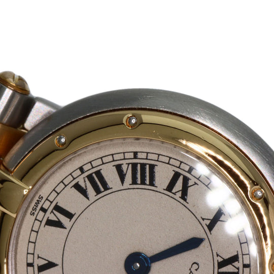 CARTIER Watches Quartz W25030B6 Stainless Steel , SSxK18YG gold PANTHERE Vendome SM 2 Row Ivory dial Women Used Authentic