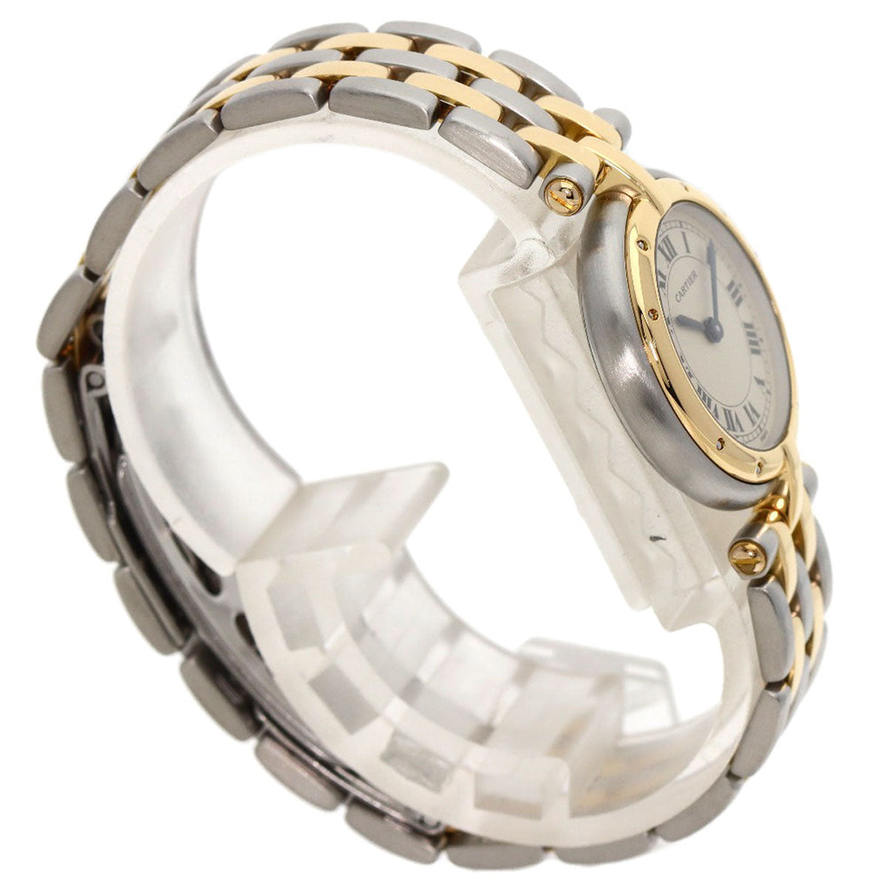 CARTIER Watches Quartz W25030B6 Stainless Steel , SSxK18YG gold PANTHERE Vendome SM 2 Row Ivory dial Women Used Authentic