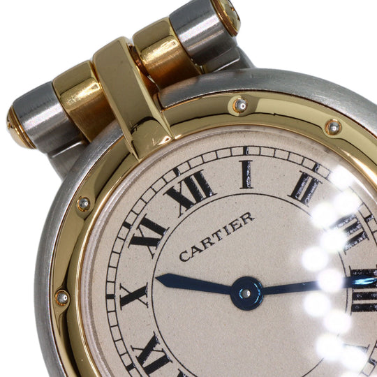 CARTIER Watches Quartz W25030B6 Stainless Steel , SSxK18YG gold PANTHERE Vendome SM 2 Row Ivory dial Women Used Authentic