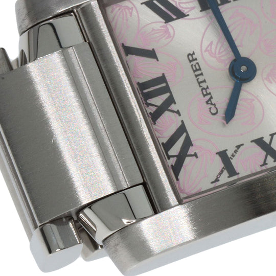 CARTIER Watches Quartz W51031Q3 Stainless Steel Silver Tank Francaise SM Christmas Limited Edition Silver dial
