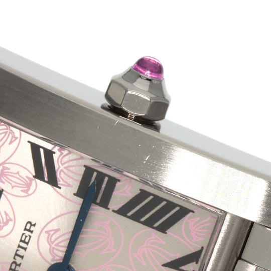 CARTIER Watches Quartz W51031Q3 Stainless Steel Silver Tank Francaise SM Christmas Limited Edition Silver dial
