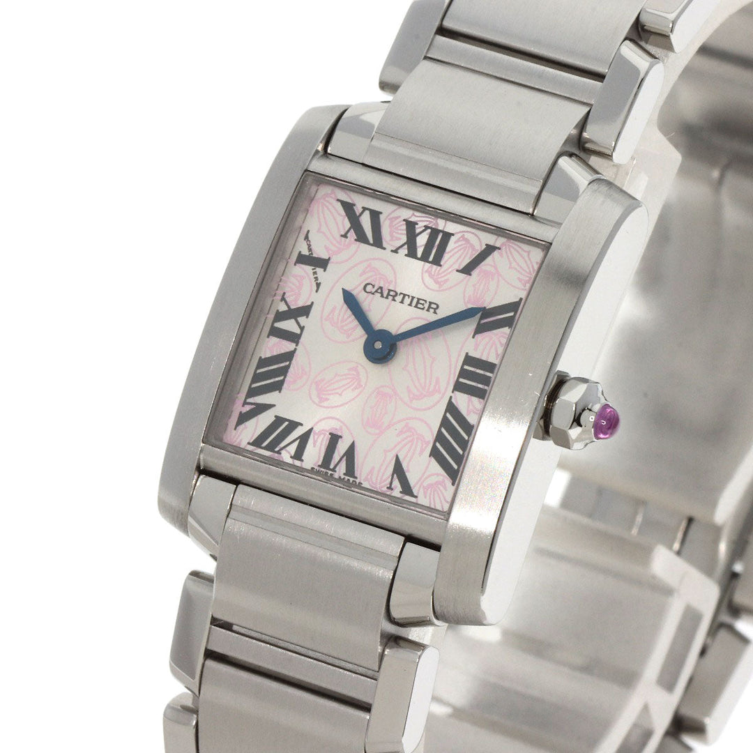 CARTIER Watches Quartz W51031Q3 Stainless Steel Silver Tank Francaise SM Christmas Limited Edition Silver dial