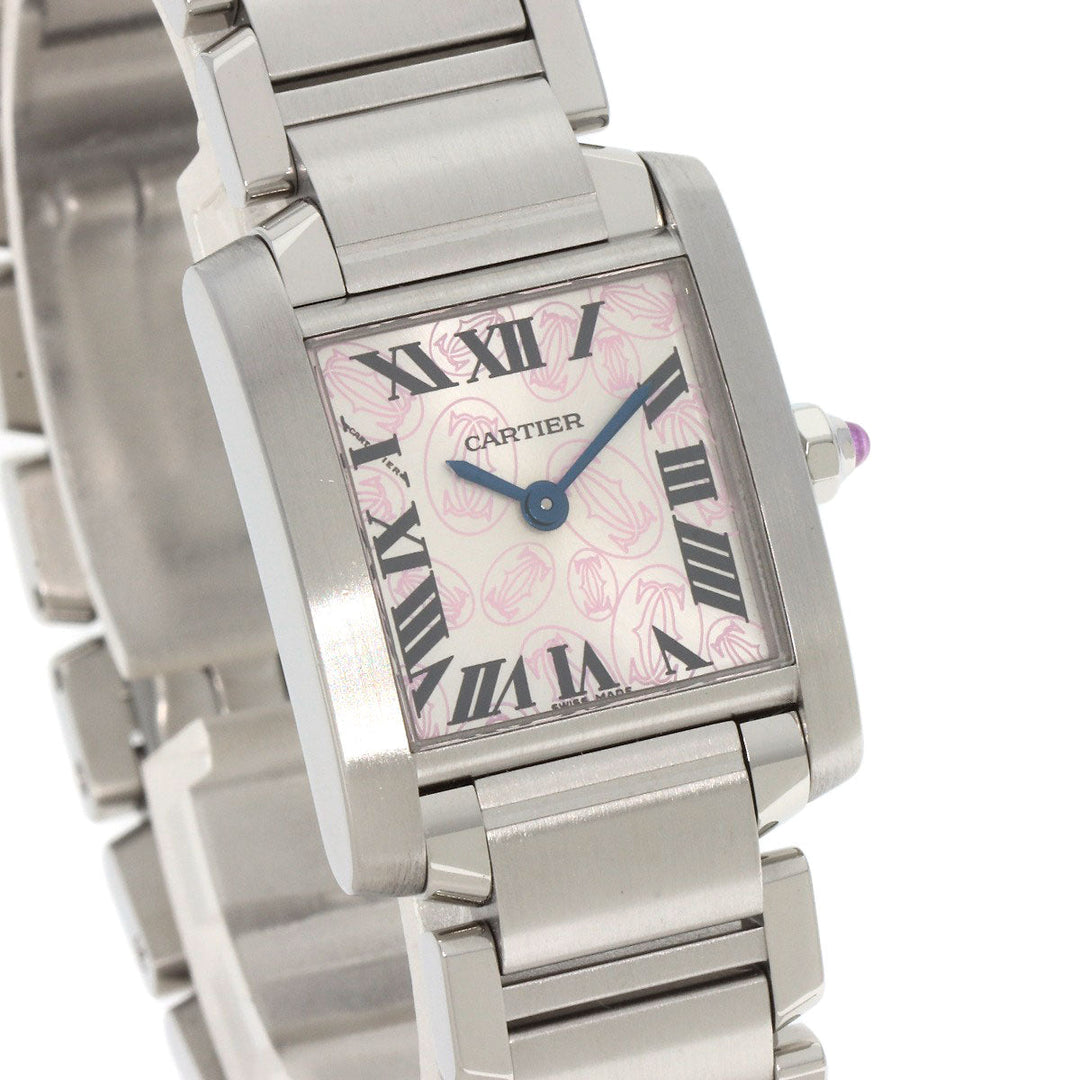 CARTIER Watches Quartz W51031Q3 Stainless Steel Silver Tank Francaise SM Christmas Limited Edition Silver dial