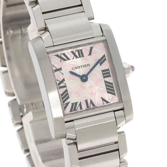 CARTIER Watches Quartz W51031Q3 Stainless Steel Silver Tank Francaise SM Christmas Limited Edition Silver dial
