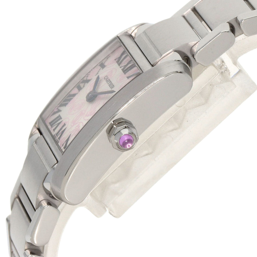 CARTIER Watches Quartz W51031Q3 Stainless Steel Silver Tank Francaise SM Christmas Limited Edition Silver dial