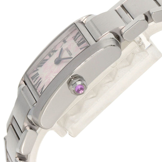 CARTIER Watches Quartz W51031Q3 Stainless Steel Silver Tank Francaise SM Christmas Limited Edition Silver dial
