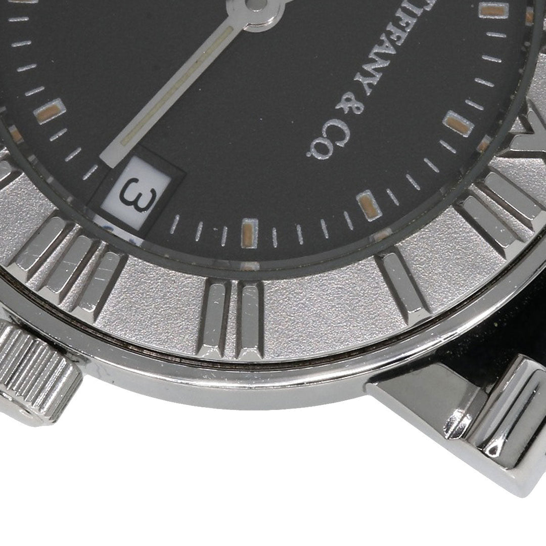 TIFFANY&Co. Watches Quartz Stainless Steel, Leather Silver Atlas gray dial Women Used Authentic