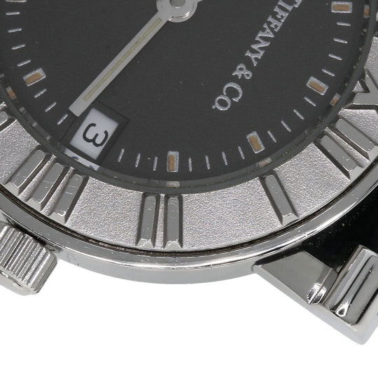 TIFFANY&Co. Watches Quartz Stainless Steel, Leather Silver Atlas gray dial Women Used Authentic
