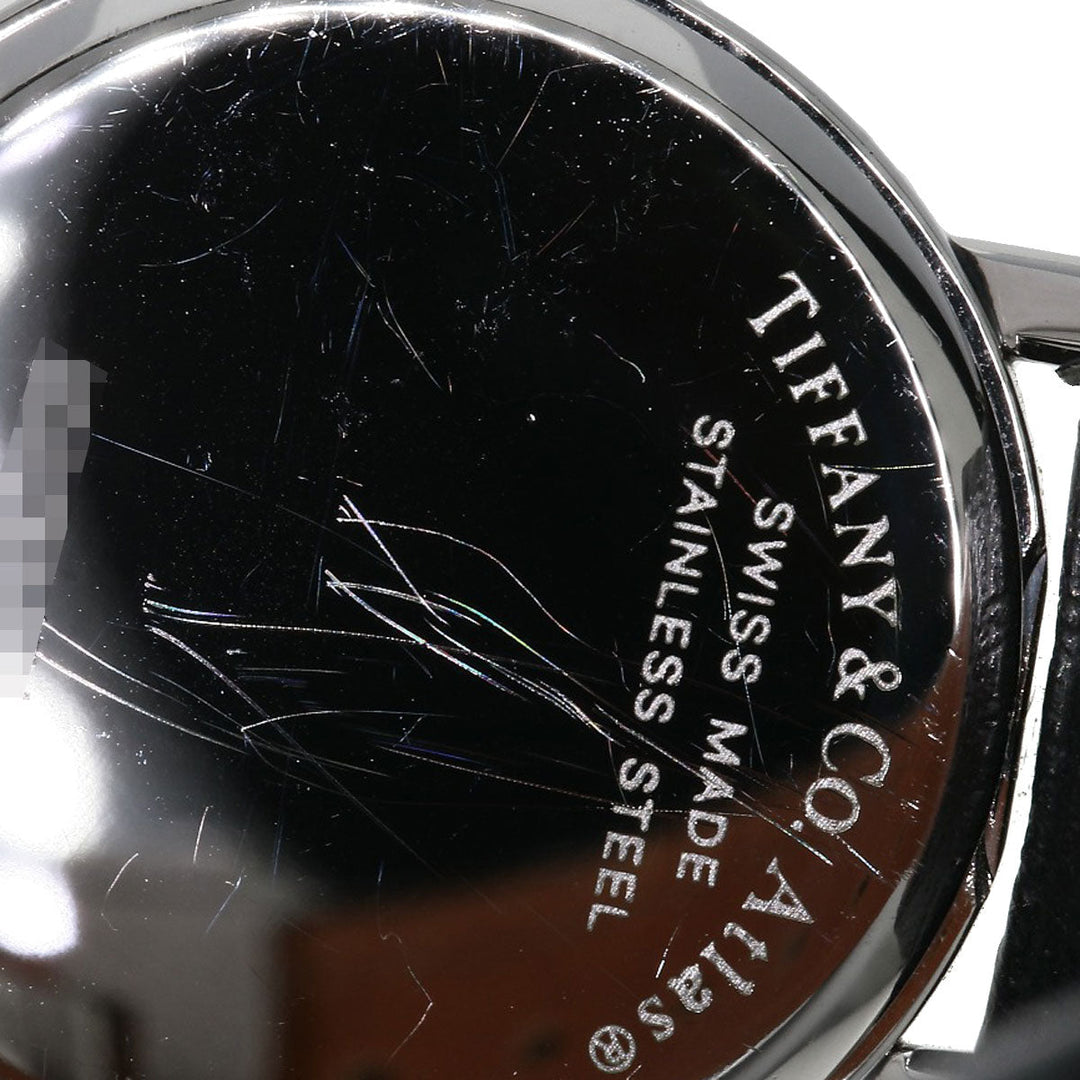 TIFFANY&Co. Watches Quartz Stainless Steel, Leather Silver Atlas gray dial Women Used Authentic