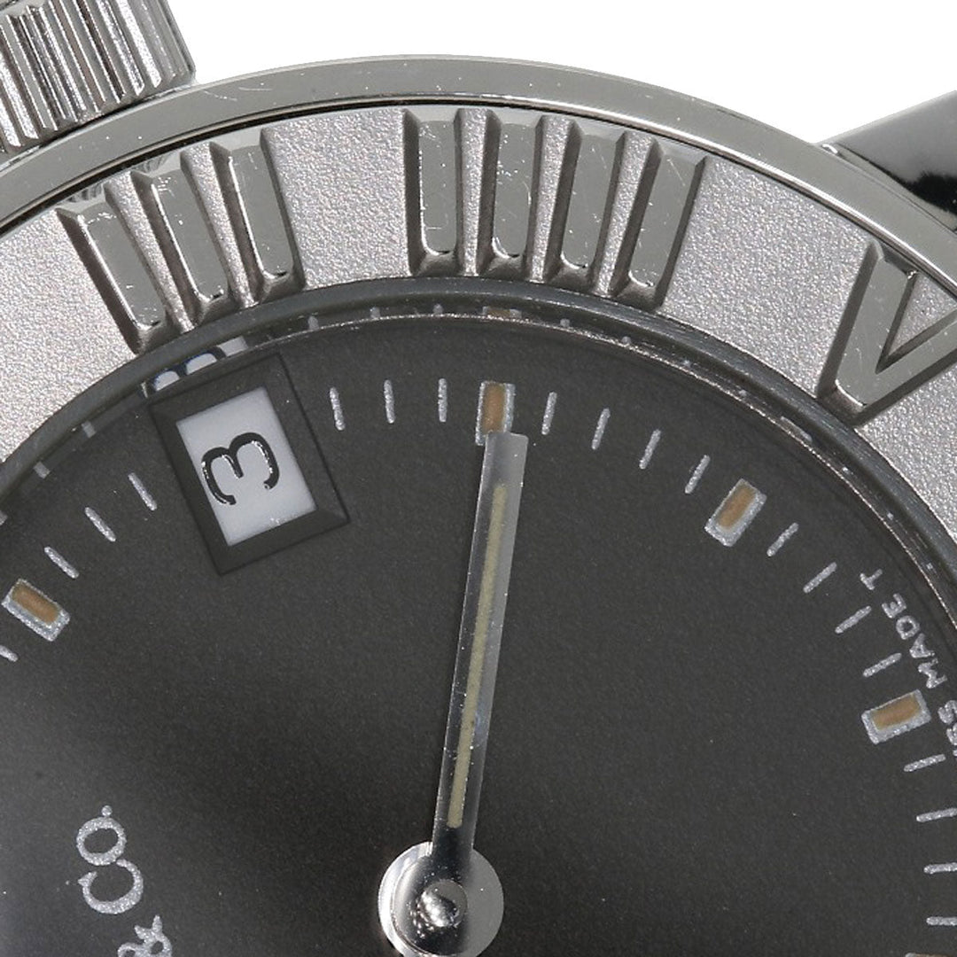 TIFFANY&Co. Watches Quartz Stainless Steel, Leather Silver Atlas gray dial Women Used Authentic