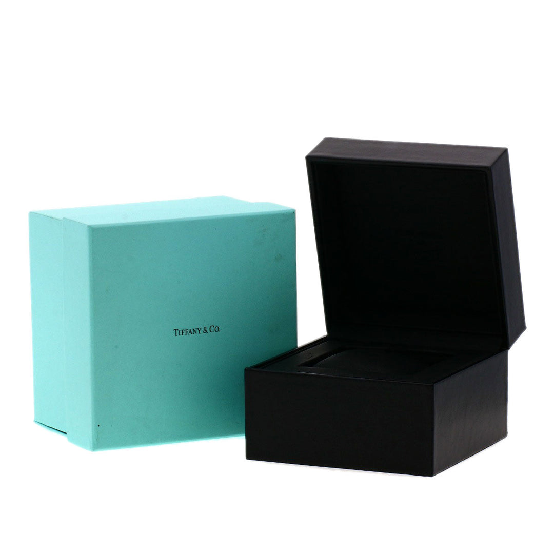 TIFFANY&Co. Watches Quartz Stainless Steel, Leather Silver Atlas gray dial Women Used Authentic