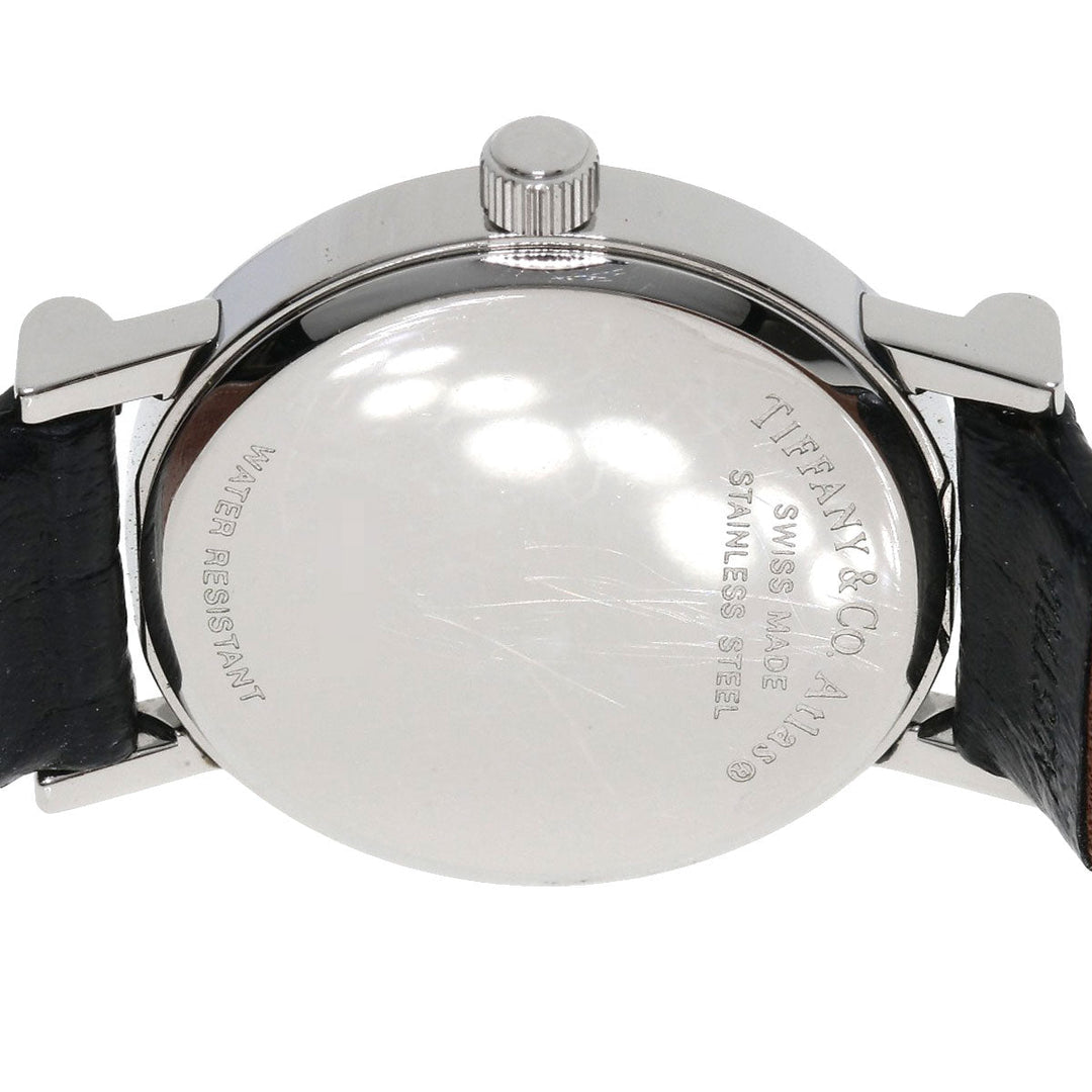 TIFFANY&Co. Watches Quartz Stainless Steel, Leather Silver Atlas gray dial Women Used Authentic