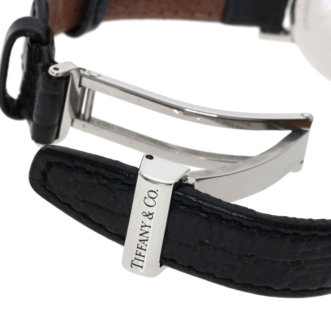TIFFANY&Co. Watches Quartz Stainless Steel, Leather Silver Atlas gray dial Women Used Authentic