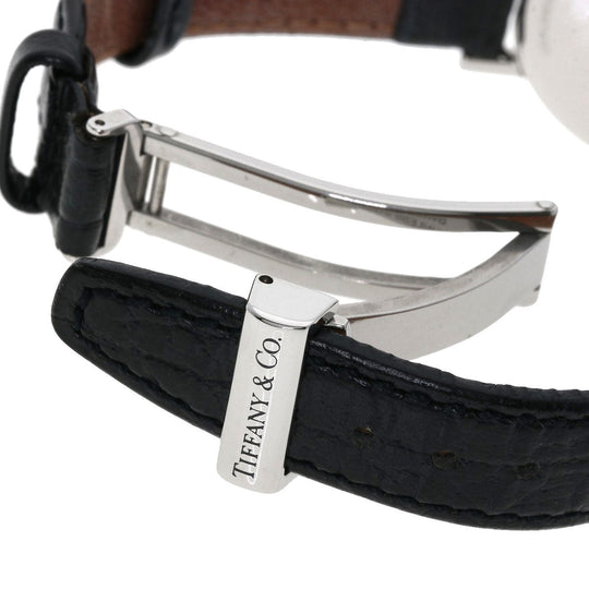 TIFFANY&Co. Watches Quartz Stainless Steel, Leather Silver Atlas gray dial Women Used Authentic