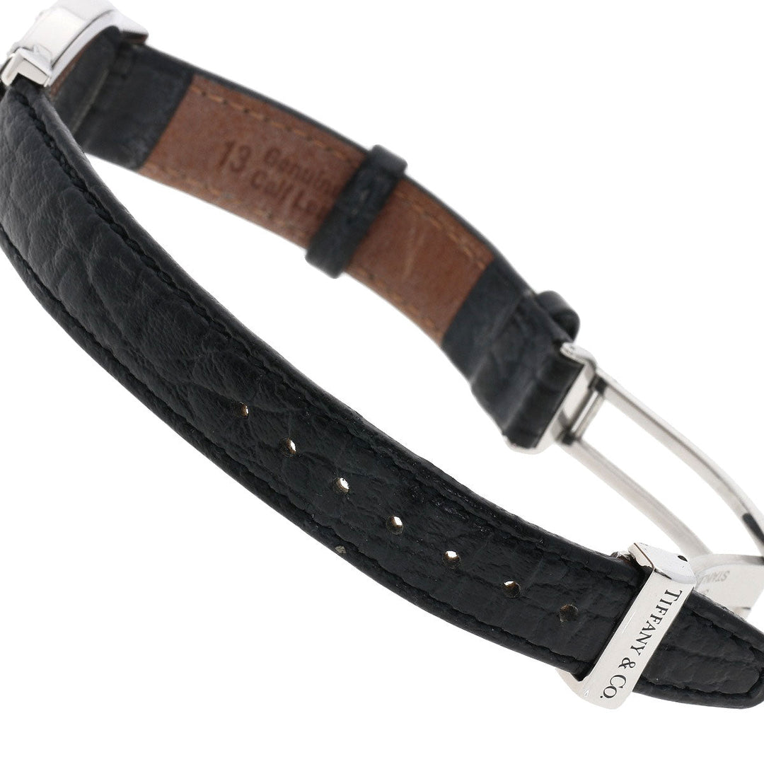 TIFFANY&Co. Watches Quartz Stainless Steel, Leather Silver Atlas gray dial Women Used Authentic