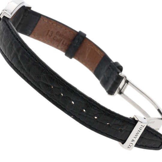 TIFFANY&Co. Watches Quartz Stainless Steel, Leather Silver Atlas gray dial Women Used Authentic