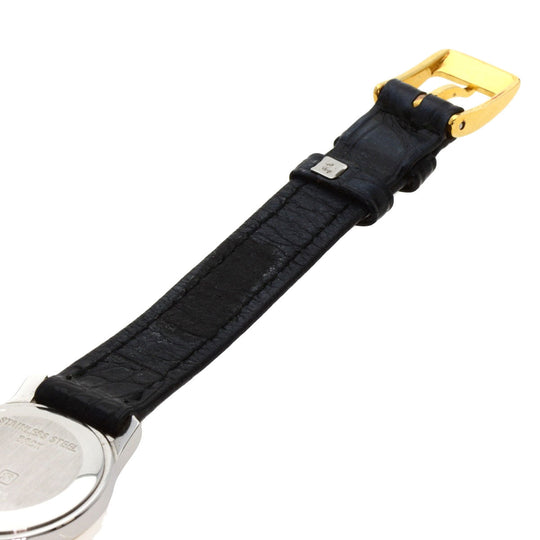 LONGINES Watches Quartz 7241 153 Stainless Steel, Leather, Gold Plated Silver Round face Silver dial Women Used Authentic