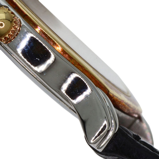 LONGINES Watches Quartz 7241 153 Stainless Steel, Leather, Gold Plated Silver Round face Silver dial Women Used Authentic
