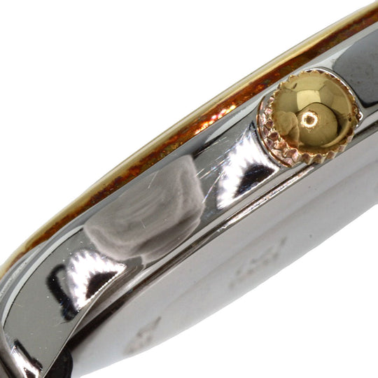 LONGINES Watches Quartz 7241 153 Stainless Steel, Leather, Gold Plated Silver Round face Silver dial Women Used Authentic