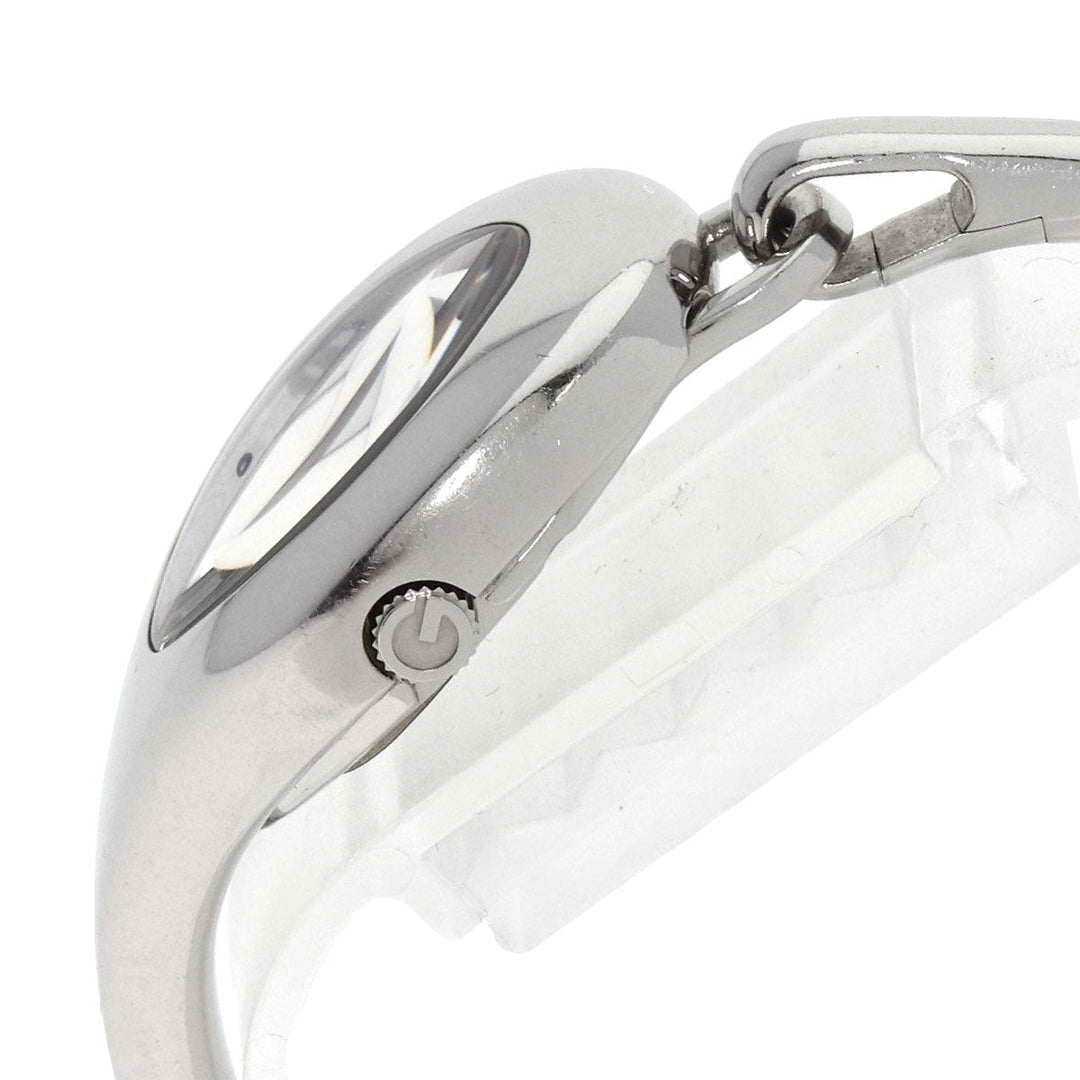 GUCCI Watches Quartz YA103526 Stainless Steel , Stainless Steel Silver Horsebit bangle white dial Women Used Authentic