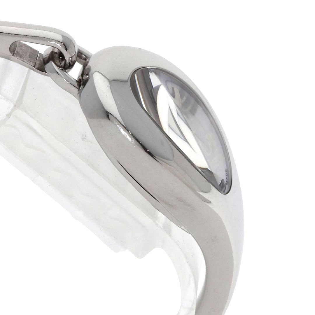 GUCCI Watches Quartz YA103526 Stainless Steel , Stainless Steel Silver Horsebit bangle white dial Women Used Authentic