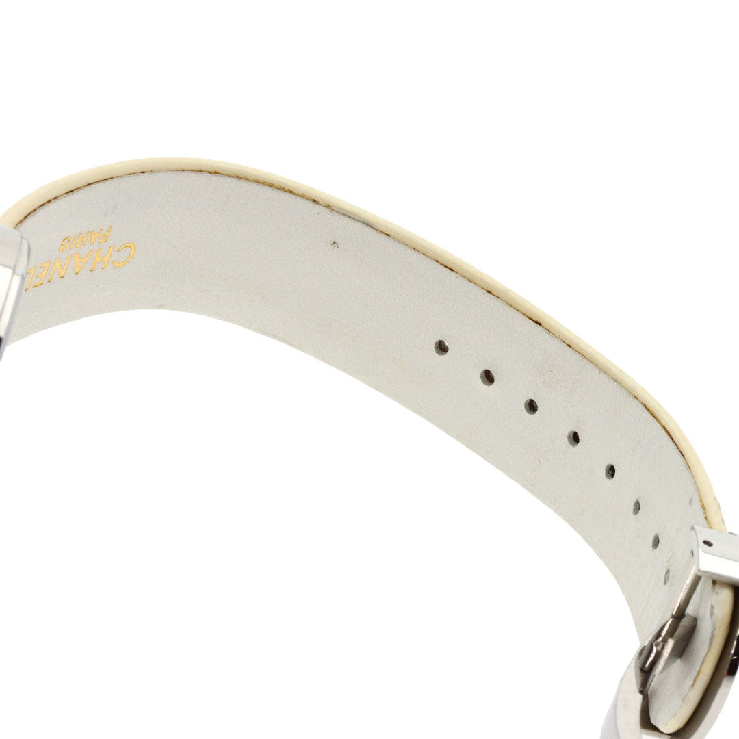 CHANEL Watches Quartz H0580 Stainless Steel, Leather Silver La Ronde white dial Women Used Authentic