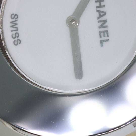CHANEL Watches Quartz H0580 Stainless Steel, Leather Silver La Ronde white dial Women Used Authentic