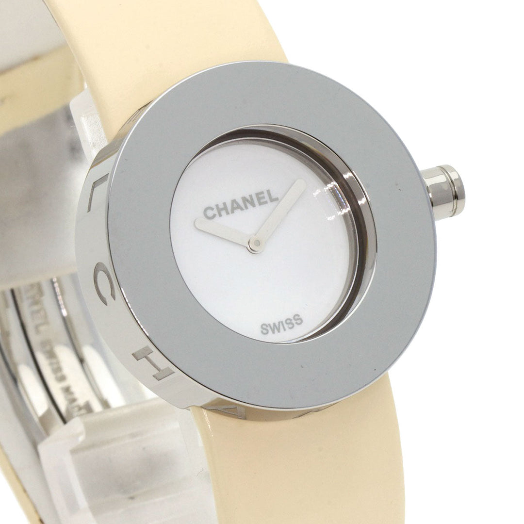 CHANEL Watches Quartz H0580 Stainless Steel, Leather Silver La Ronde white dial Women Used Authentic