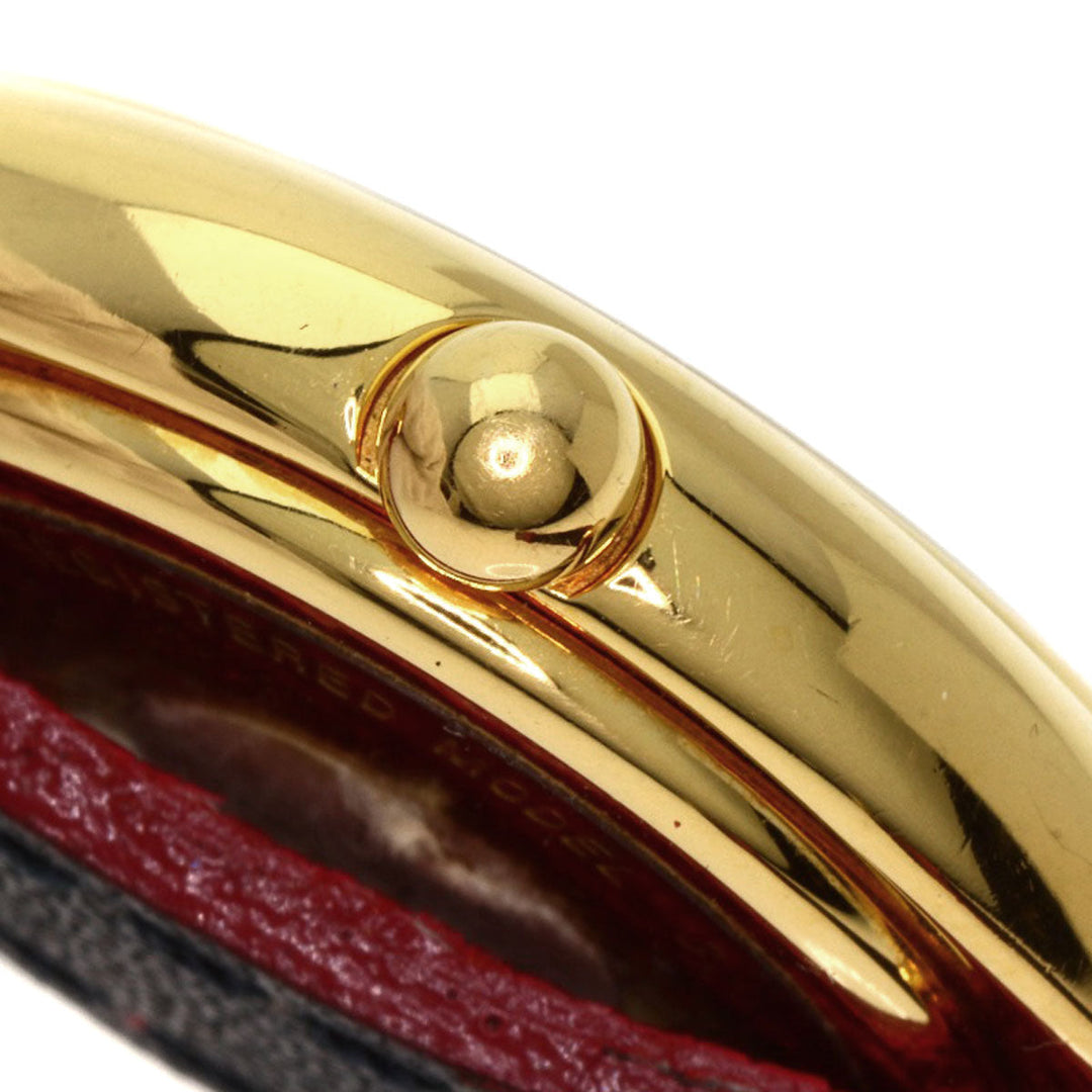 FENDI Watches Quartz 640L Gold Plated gold Oval Face Change Belt Silver dial