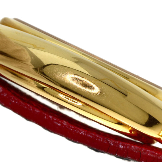 FENDI Watches Quartz 640L Gold Plated gold Oval Face Change Belt Silver dial