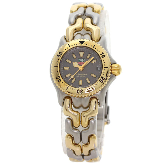 TAG HEUER Watches Quartz S95.208 Stainless Steel , SSxGP gold cell gray dial mens Used Authentic