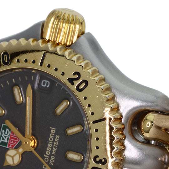 TAG HEUER Watches Quartz S95.208 Stainless Steel , SSxGP gold cell gray dial mens Used Authentic