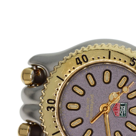 TAG HEUER Watches Quartz S95.208 Stainless Steel , SSxGP gold cell gray dial mens Used Authentic