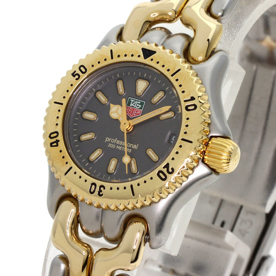 TAG HEUER Watches Quartz S95.208 Stainless Steel , SSxGP gold cell gray dial mens Used Authentic