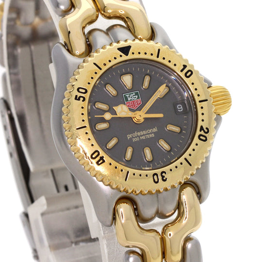 TAG HEUER Watches Quartz S95.208 Stainless Steel , SSxGP gold cell gray dial mens Used Authentic