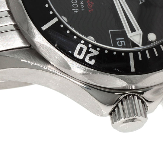 OMEGA Watches Quartz 212.30.28.61.01.001 Stainless Steel , Stainless Steel Silver Seamaster black dial Women Used Authentic
