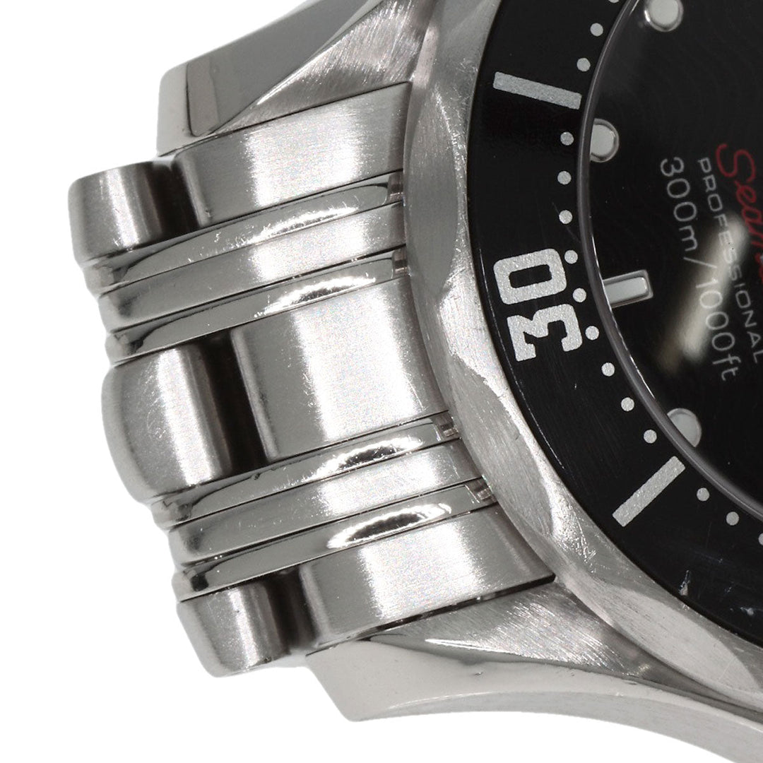 OMEGA Watches Quartz 212.30.28.61.01.001 Stainless Steel , Stainless Steel Silver Seamaster black dial Women Used Authentic