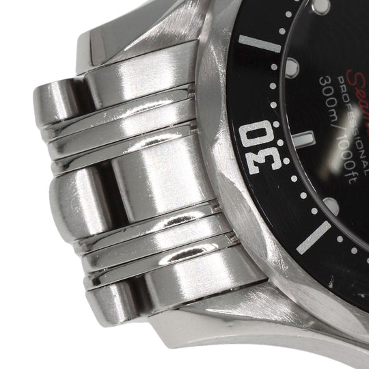 OMEGA Watches Quartz 212.30.28.61.01.001 Stainless Steel , Stainless Steel Silver Seamaster black dial Women Used Authentic
