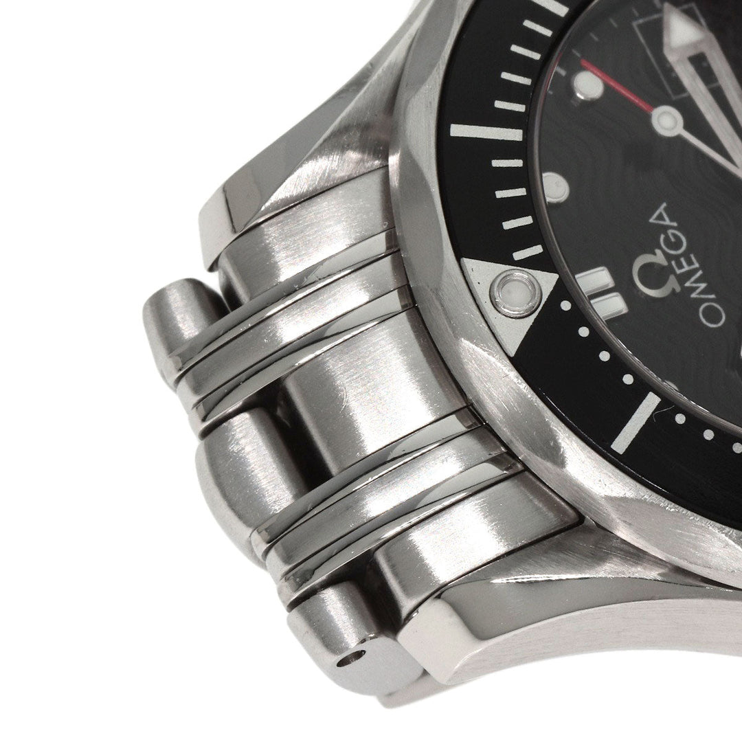 OMEGA Watches Quartz 212.30.28.61.01.001 Stainless Steel , Stainless Steel Silver Seamaster black dial Women Used Authentic