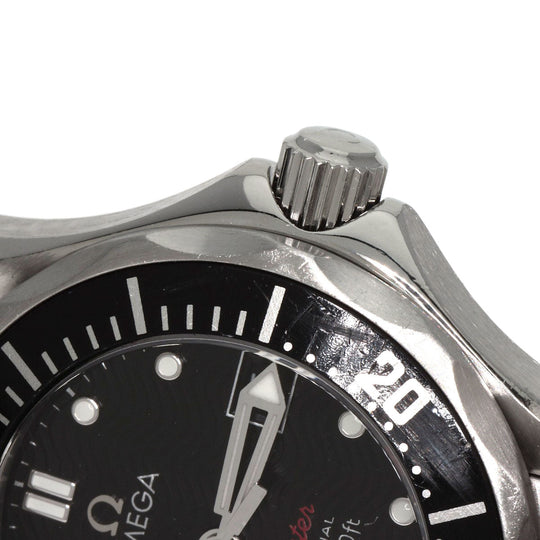 OMEGA Watches Quartz 212.30.28.61.01.001 Stainless Steel , Stainless Steel Silver Seamaster black dial Women Used Authentic