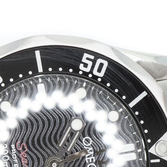 OMEGA Watches Quartz 212.30.28.61.01.001 Stainless Steel , Stainless Steel Silver Seamaster black dial Women Used Authentic