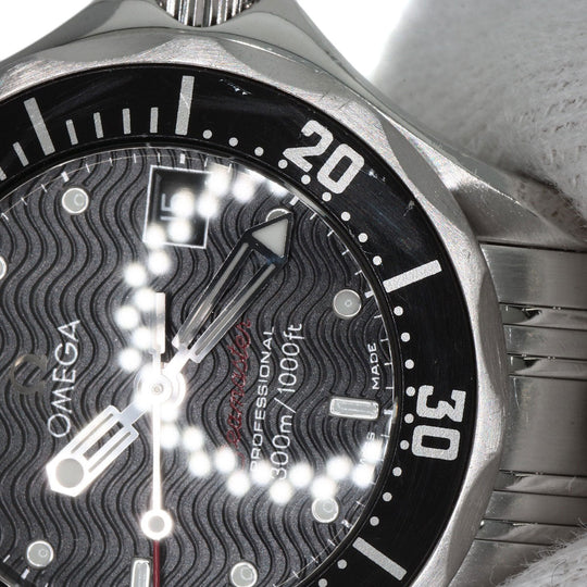 OMEGA Watches Quartz 212.30.28.61.01.001 Stainless Steel , Stainless Steel Silver Seamaster black dial Women Used Authentic