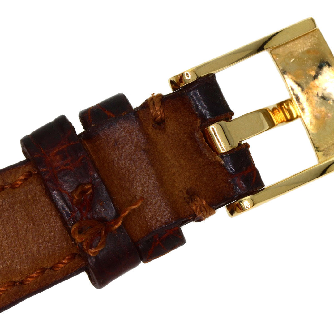 OMEGA Watches Quartz Stainless Steel, Leather gold De Ville gold dial Women Used Authentic